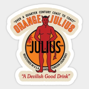 Orange Julius Sticker